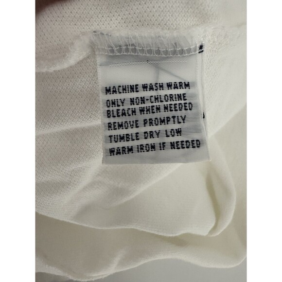 Polo Ralph Lauren White Polo 8 on Front and Sleeve Size XXLARGE Excellent UC - Picture 12 of 12